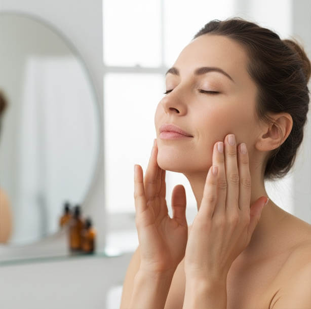 Face massage lifted jowls