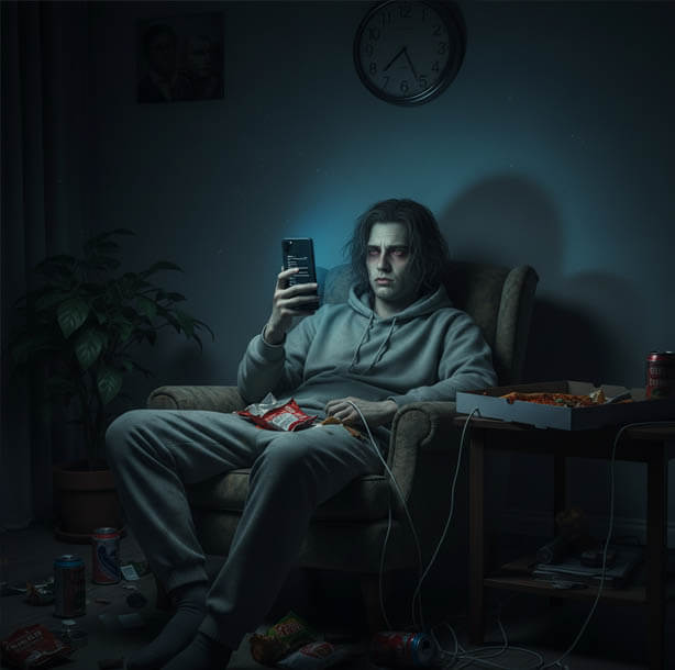 Going to bed late wrecking skin