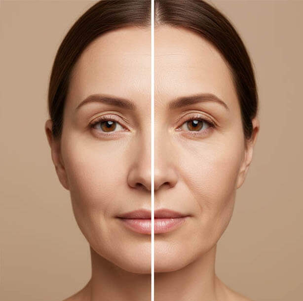 Weight loss and skin aging