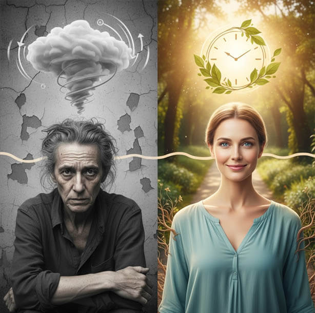 Stressed people age faster