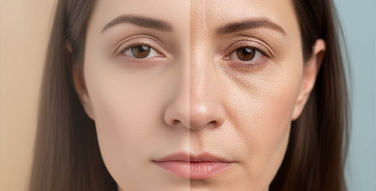 Vitamin deficiency causing premature aging